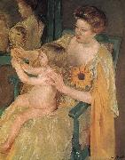 Mary Cassatt Mother and  son France oil painting artist